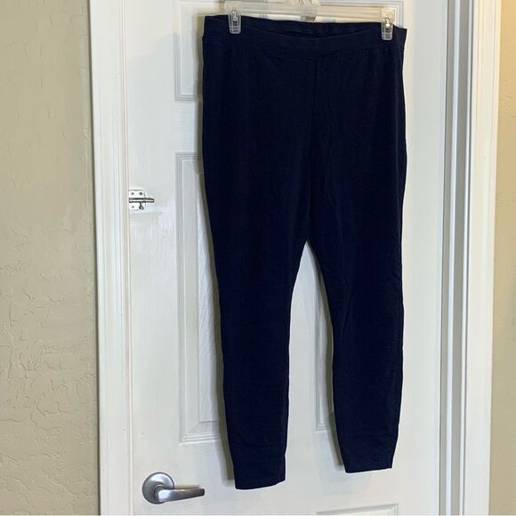 Dress Barn Sunday Navy Cropped Leggings Size XL - Picture 3 of 8